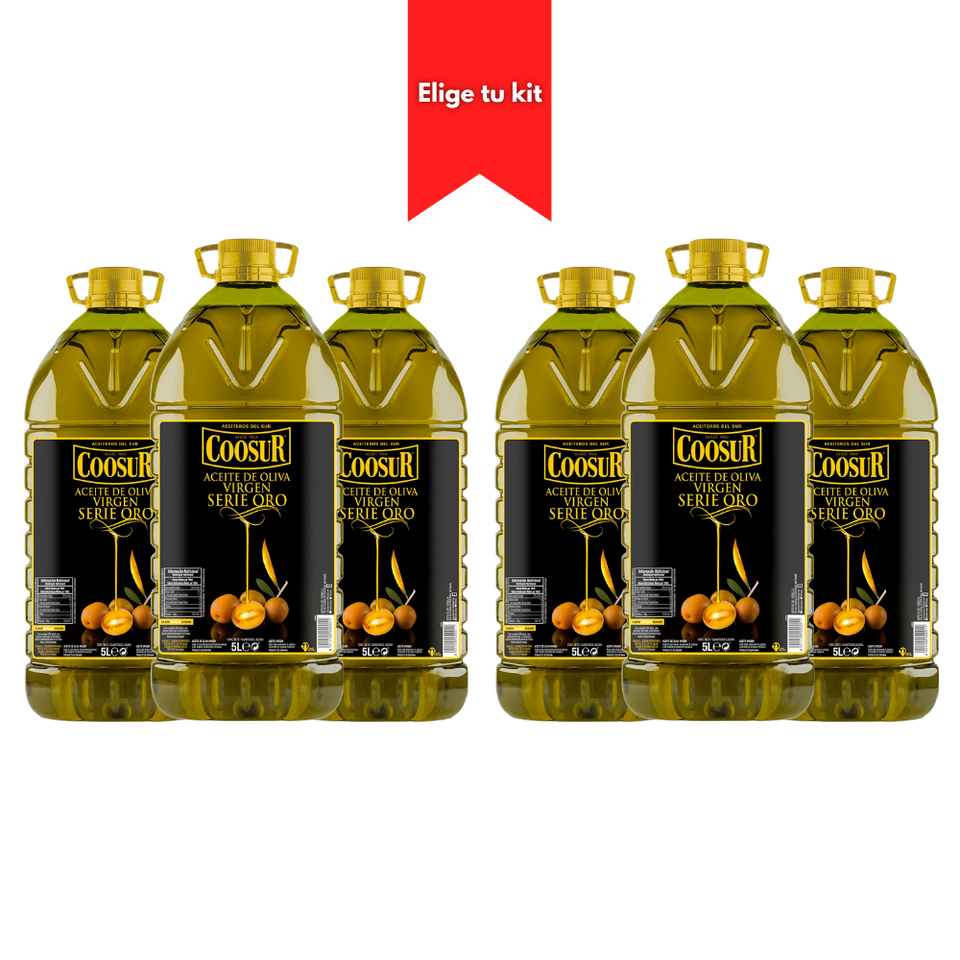Kit 6 Aceites Coosur 5L Serie Oro