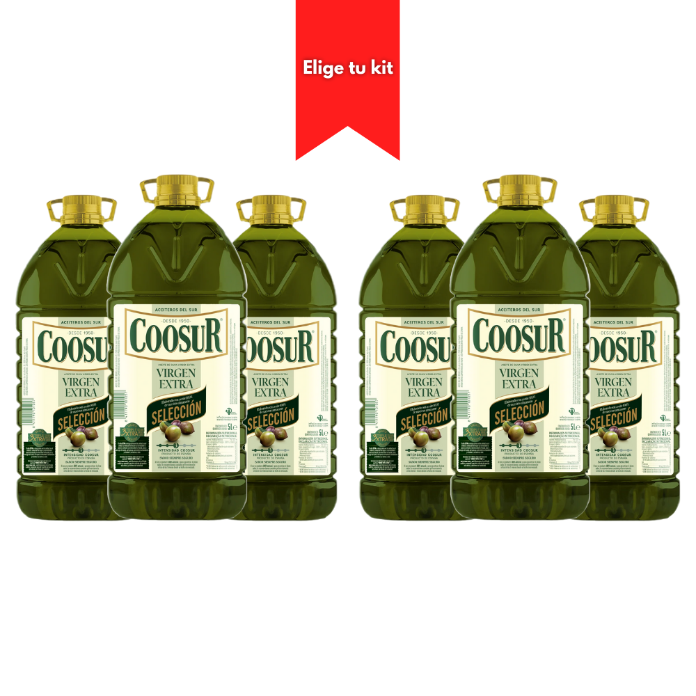 Kit 6 Aceites Coosur 5L Selección