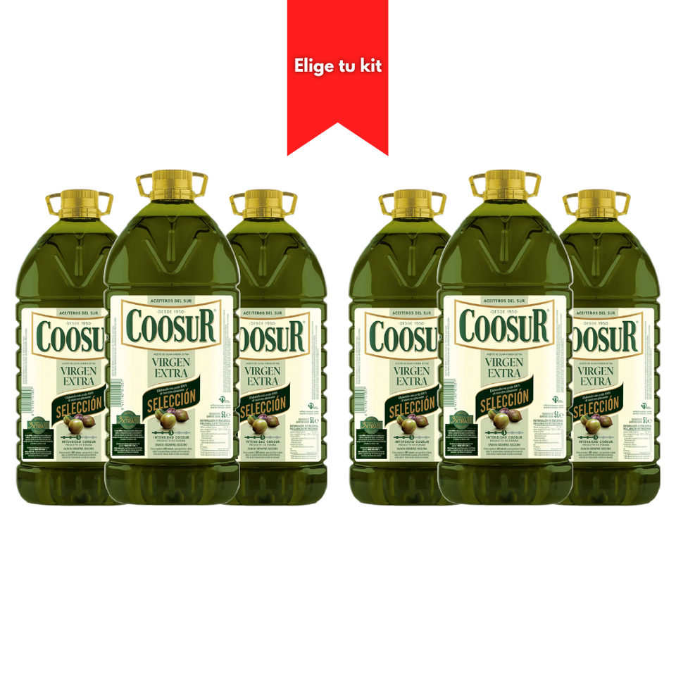 Kit 6 Aceites Coosur 5L Selección