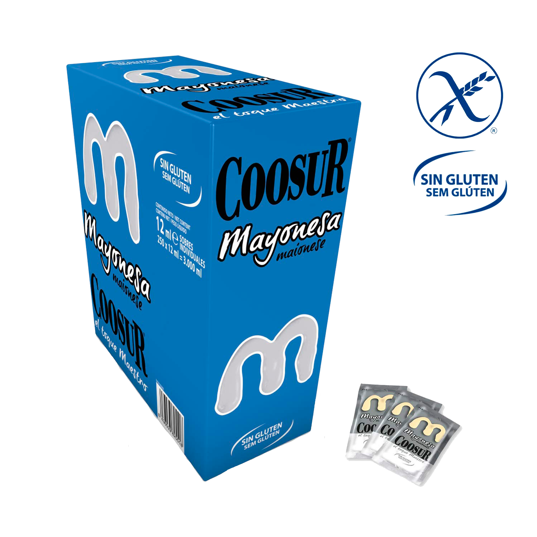 Caja de 250 Monodosis de Mayonesa 12 ml